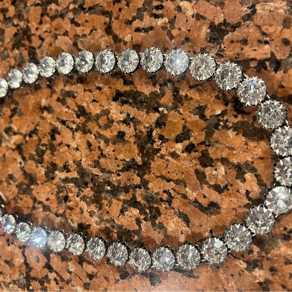 Elegant Silver Crystal Necklace